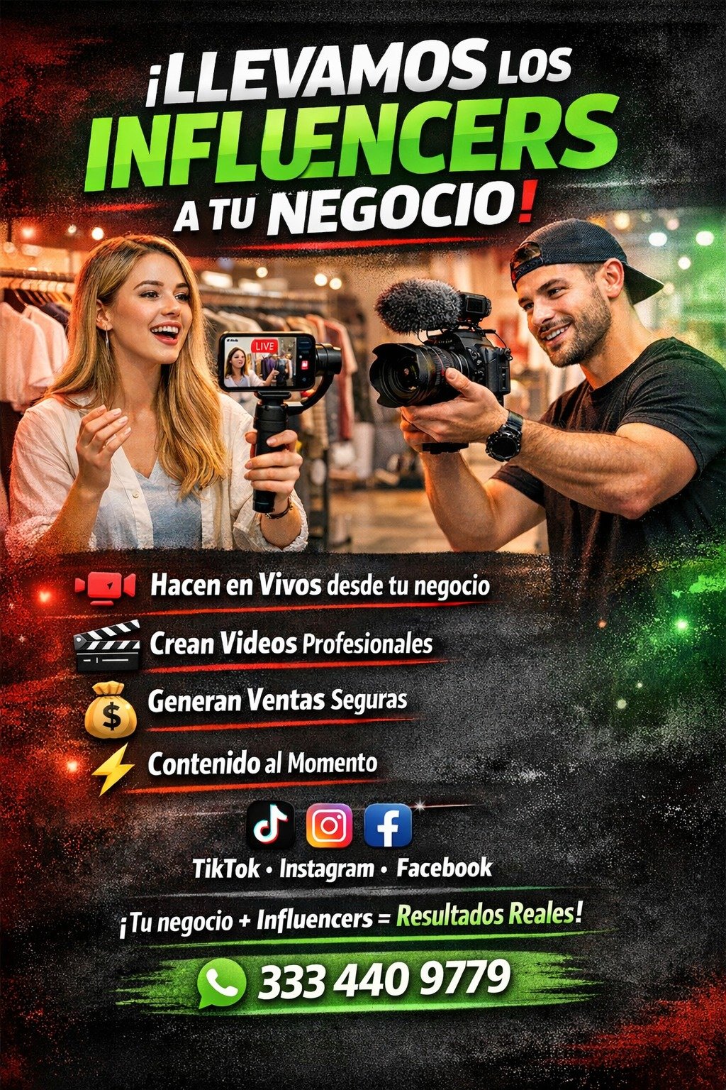 Visita influencer negocio